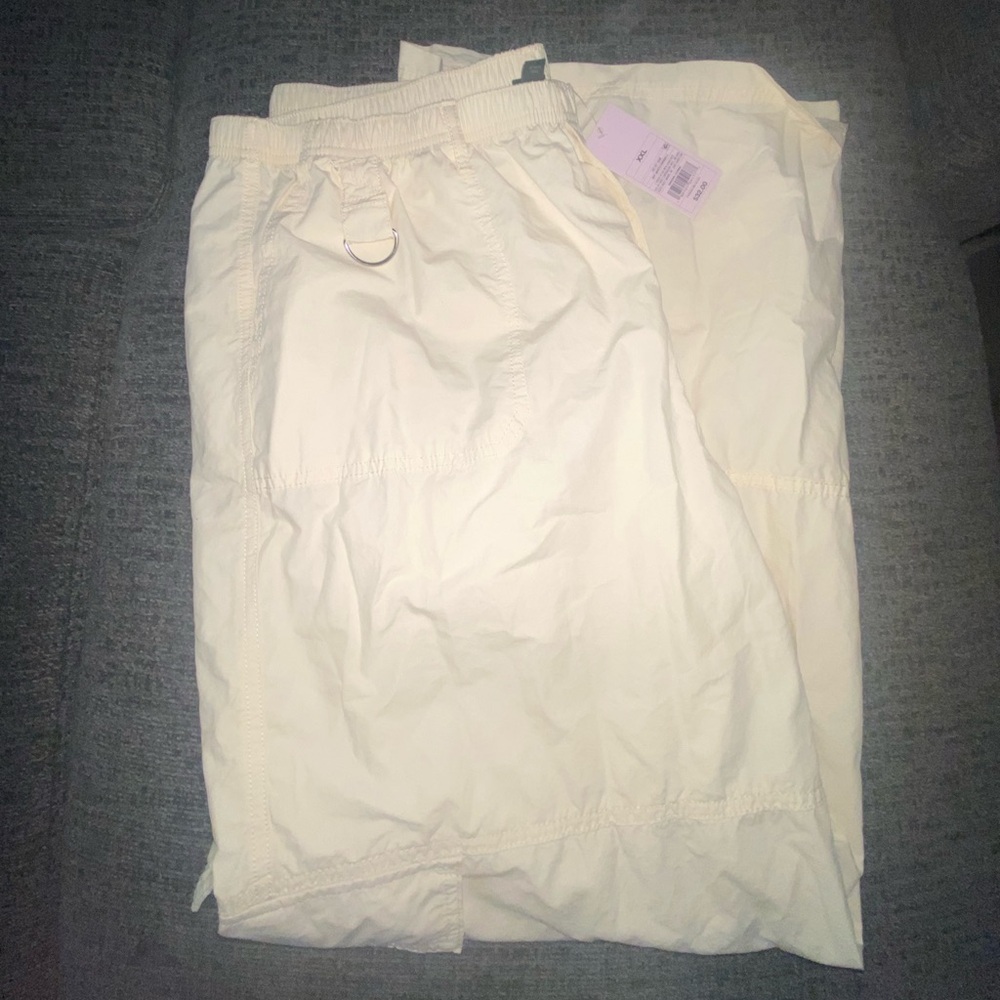 Cream Cargo Pants